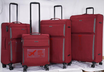 PL103 LUGGAGE, LIGHTWEIGHT 4 DOUBLE WHEELS SPINNER, SOFT