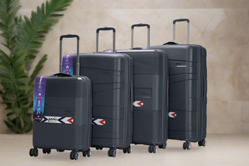 PP NoN breakable Material Hard case 8 wheels luggage